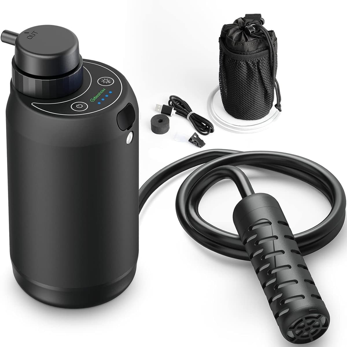 Greeshow 電動式携帯浄水器 濾過器 災害用