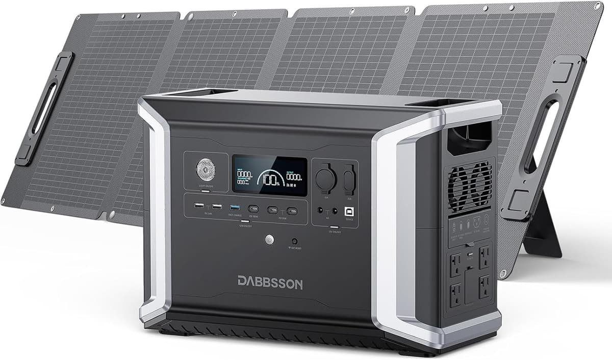 Dabbsson ポータブル電源DBS2300plus+ 210Wソーラーパネルセット 2330Wh大容量
